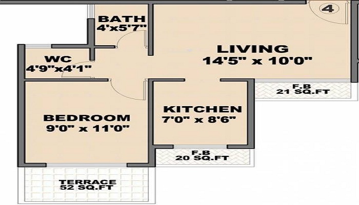 Mahaavir Heights Floor Plan