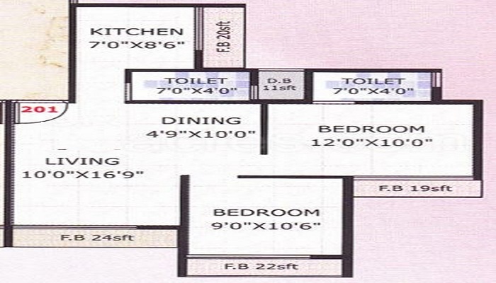 Om Sai Riddhi Siddhi Paradise Floor Plan