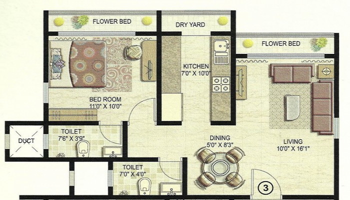 Akshay Sai Astha Floor Plan