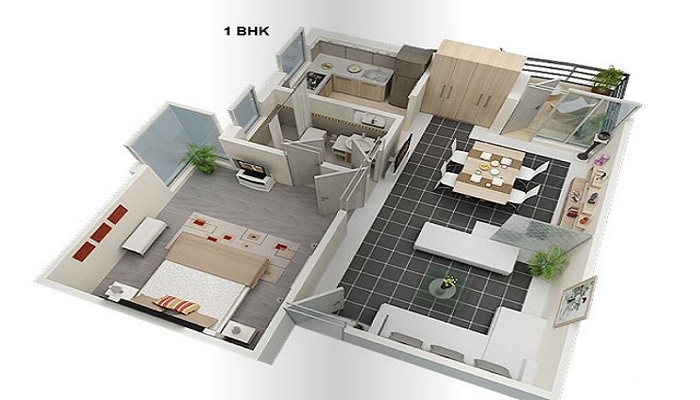 Wadhwa Shiv Leela Apartment Floor Plan