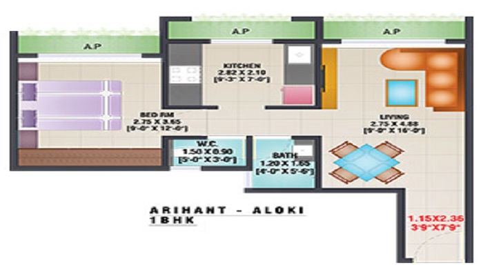 Arihant Aloki Floor Plan