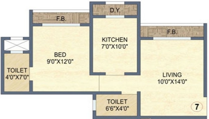 Naminath Arihant Heights Floor Plan