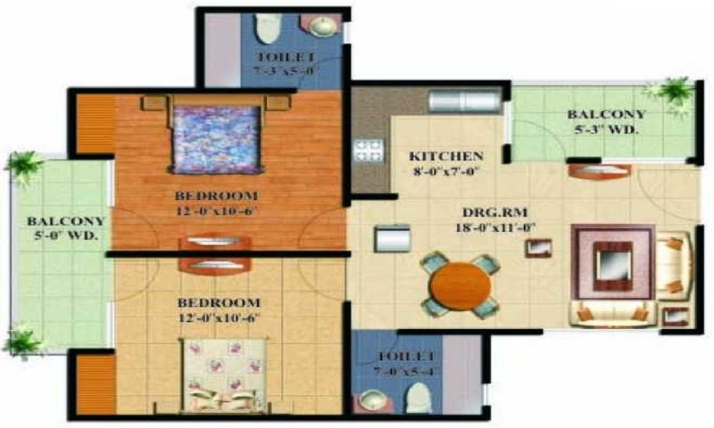 Ajnara Grace Floor Plan