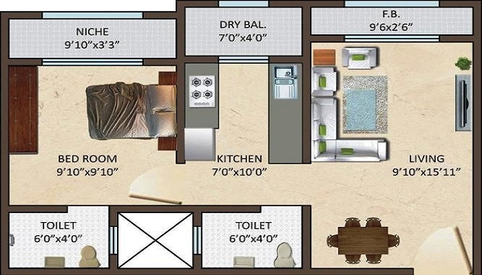 Siddharth Enclave Floor Plan
