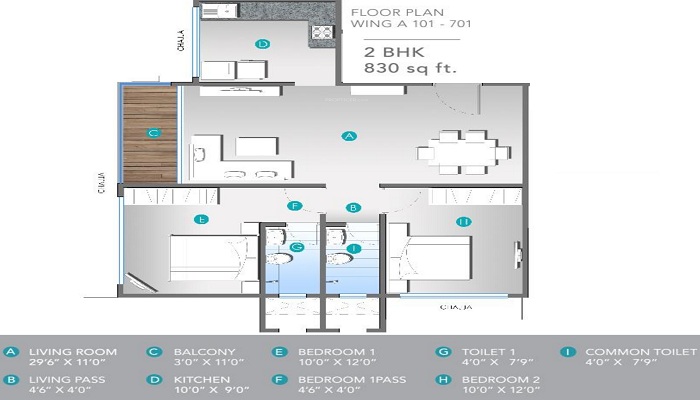 S Raheja Gurukrupa Floor Plan