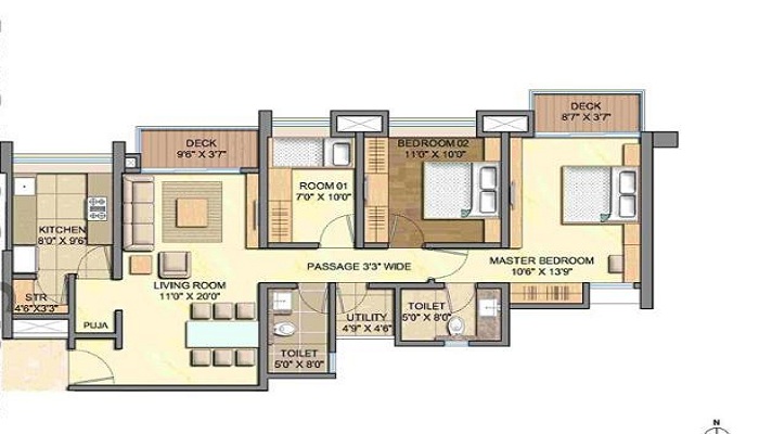 Lodha Aurum Floor Plan