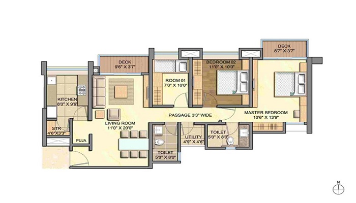 Lodha Aurum Grande Floor Plan