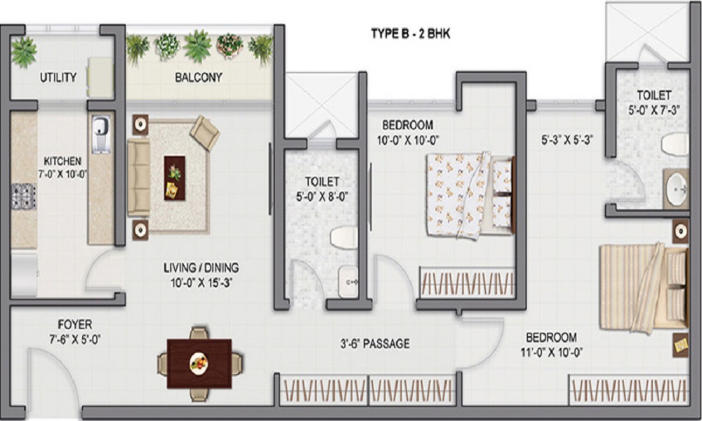 Tata Amantra Floor Plan