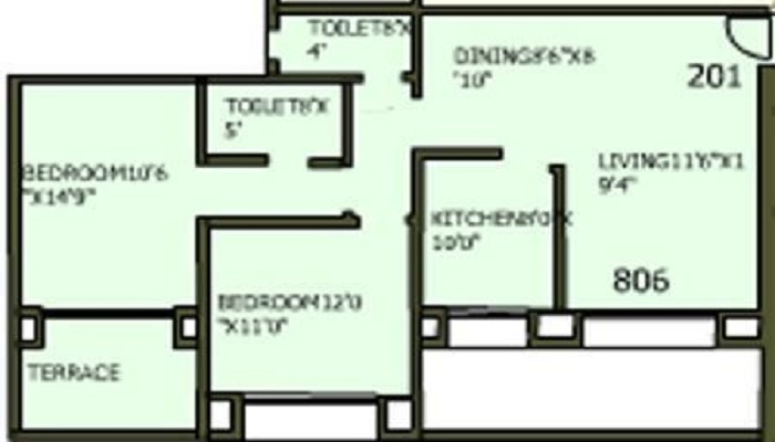 National Meridian Apartment Floor Plan