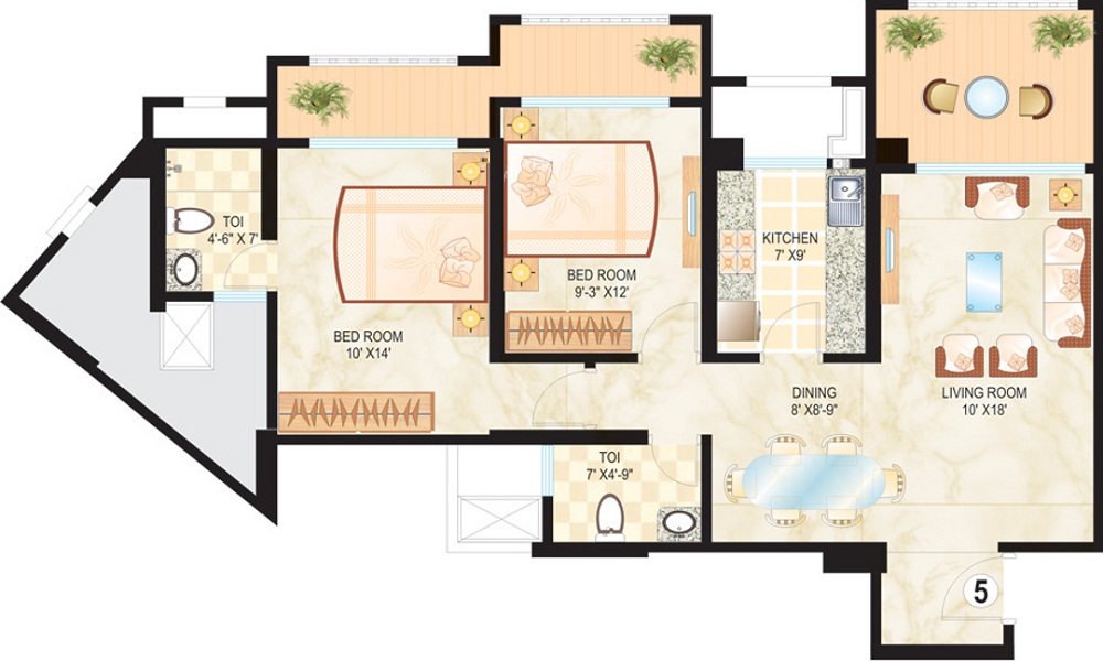 Dosti Ambrosia Floor Plan