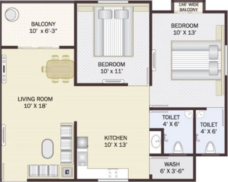 Shanti Siddheshwar Heights Floor Plan