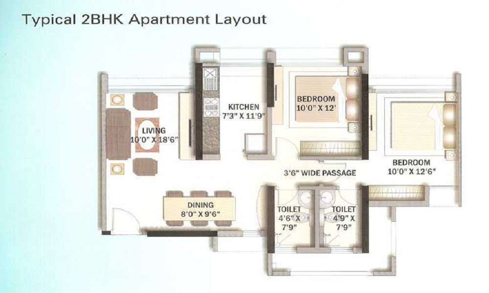 Kalpataru Riverside Floor Plan