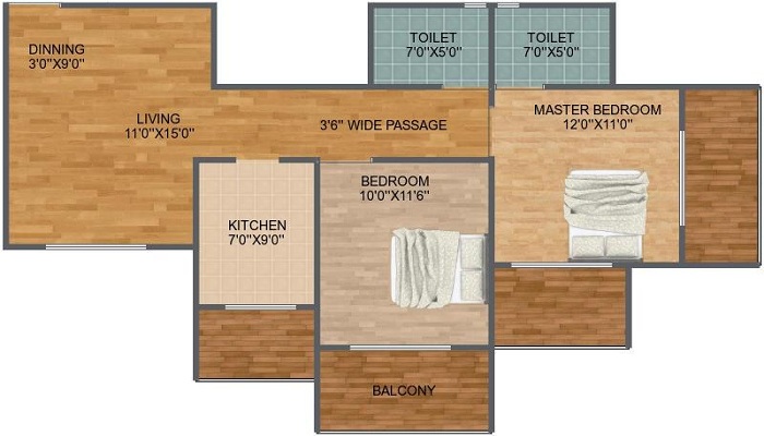 Karmvir Sky Villa Floor Plan