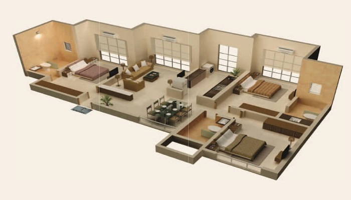 2 BHK+2T 667/sqft-saleable Sqft Apartment For Sale In Aaradhya One In Chembur Floor Plan