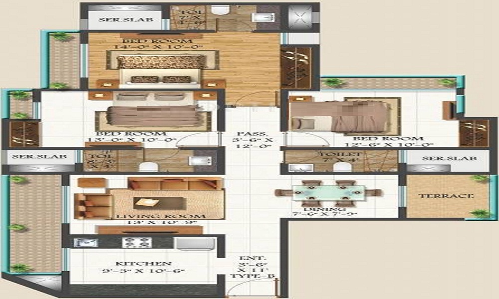 Harmony Sky Suites Floor Plan