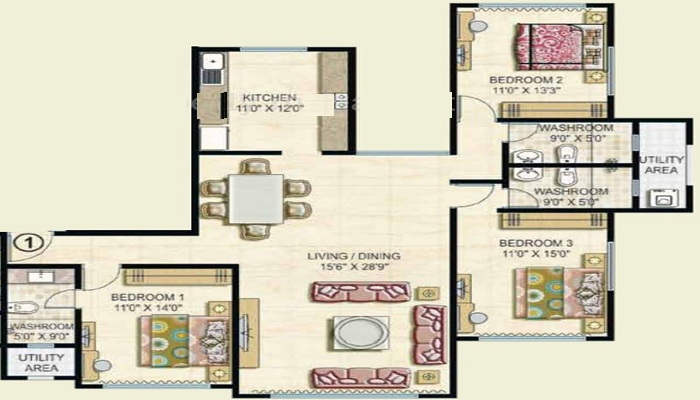 Ekta Panorama Floor Plan