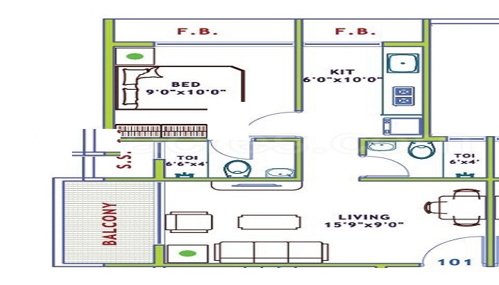 Blue Key Escalate Floor Plan