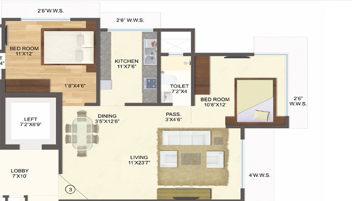 Acme Stadium View Floor Plan