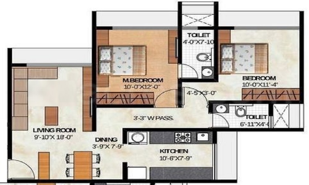 Atul Blue Orbit 3 Floor Plan