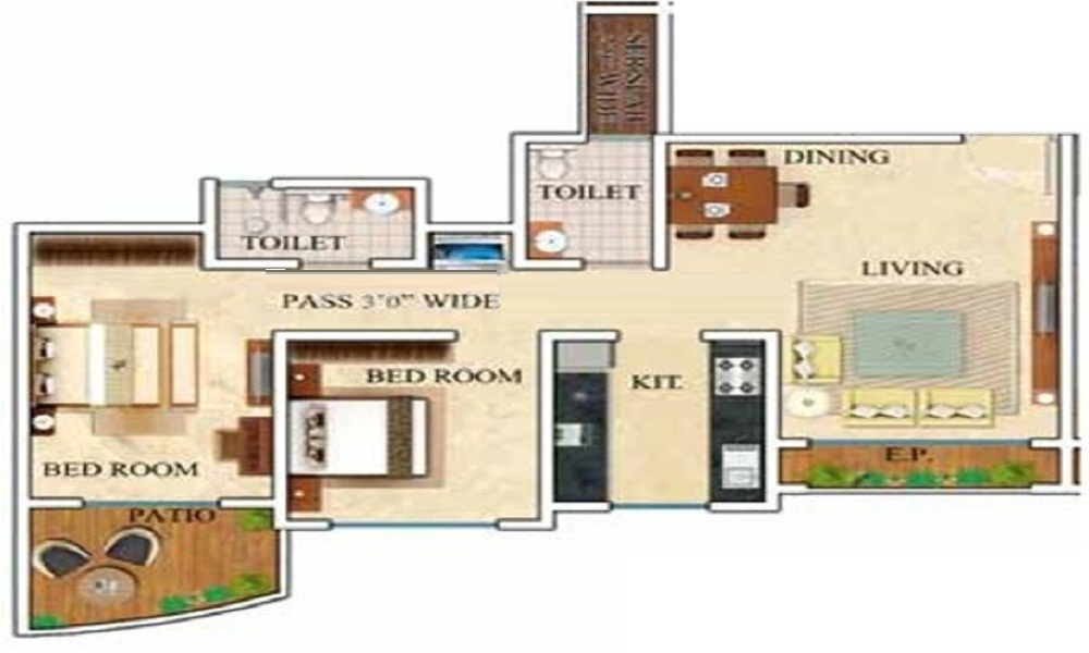 Bajaj Prakruti Aangan Floor Plan