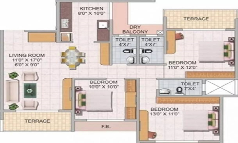 Bombay Kritika Residency CHS Floor Plan