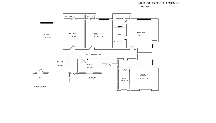 Kalpataru Siddhachal 2 Floor Plan