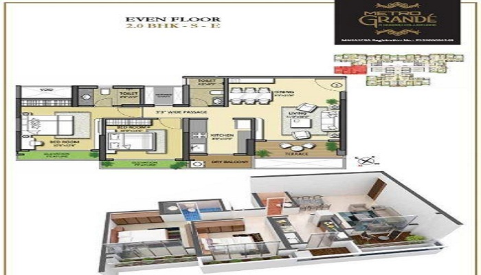 West Pioneer Metro Residency Floor Plan