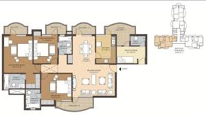 2 BHK+2T 1305/sqft-saleable Sqft Apartment For Sale In Akme Raaga In NH 8 Sector 80 Floor Plan