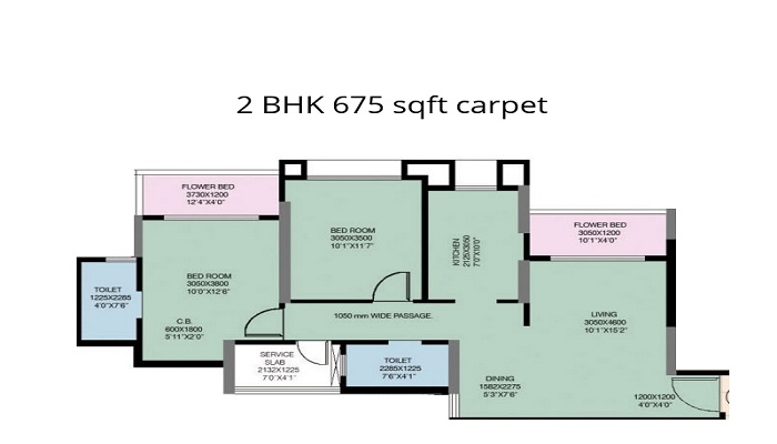 Nahar Amrit Shakti Water Lily And White Lily Floor Plan