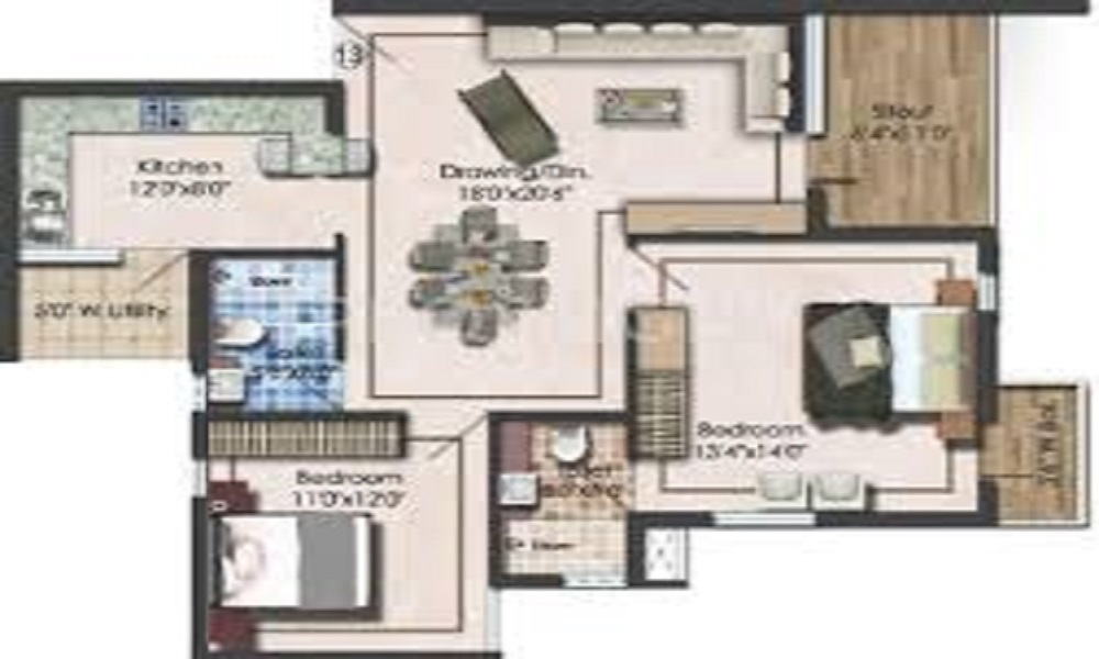 Dharti Ashtavinayak Tower Floor Plan