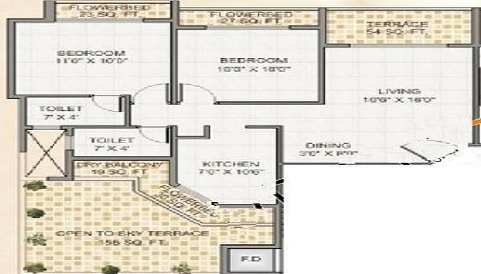 Vankvani Residency Floor Plan