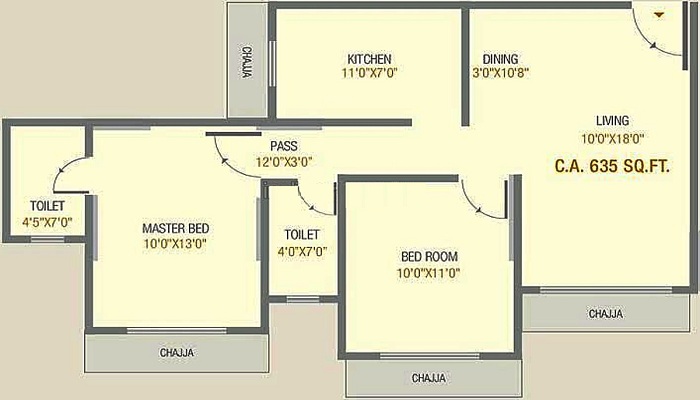 Chaitanya Jeevan Kanchan Floor Plan