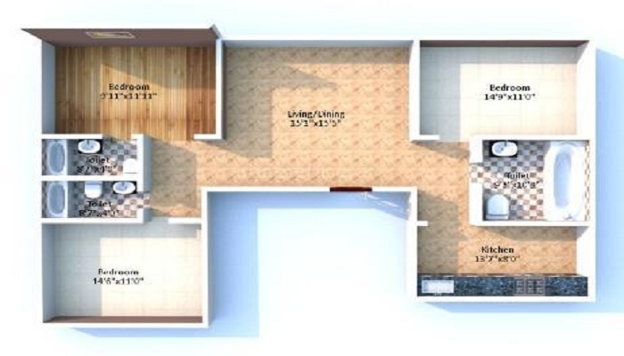 Jaycee Homes Bhagtani Pearl Floor Plan