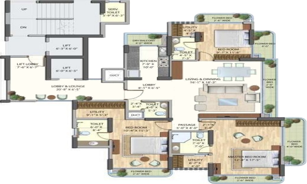 Omkar Bellezza Floor Plan
