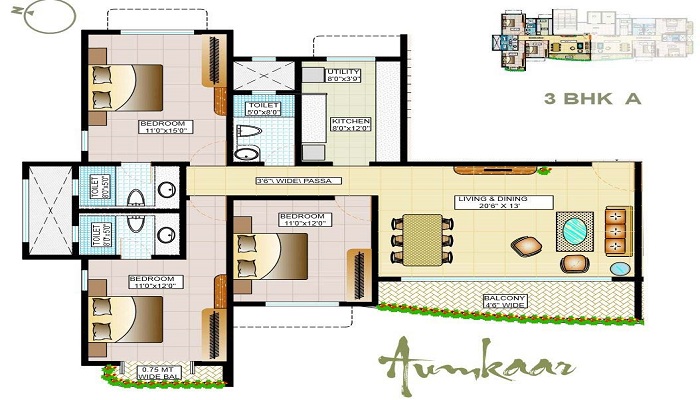 Tridhaatu Aumkaar Floor Plan