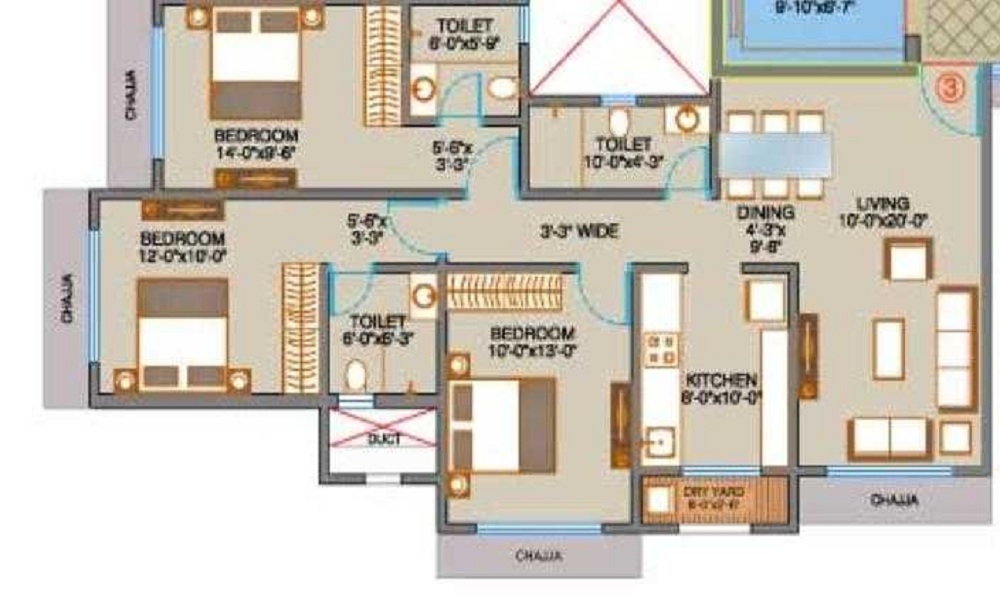 Veena Crest Floor Plan