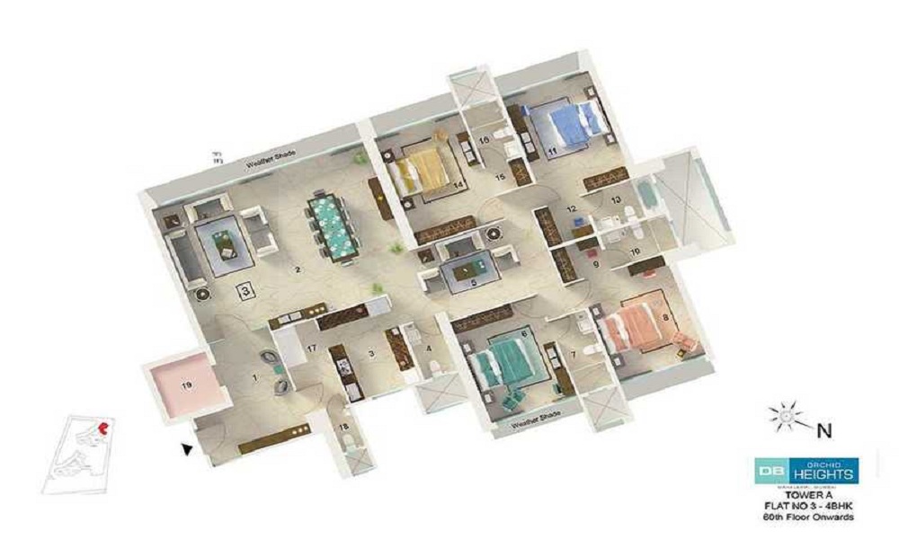 DB Orchid Heights Floor Plan