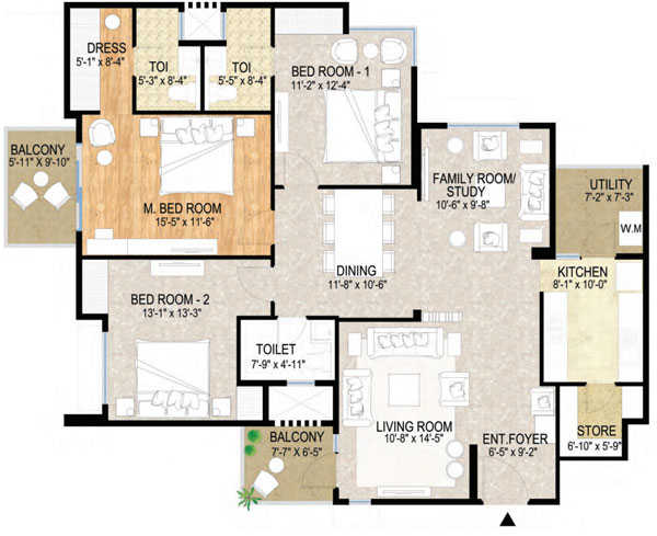 Adani Water Lily Floor Plan