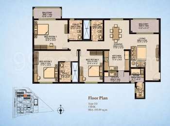 Sobha City Paradiso Floor Plan
