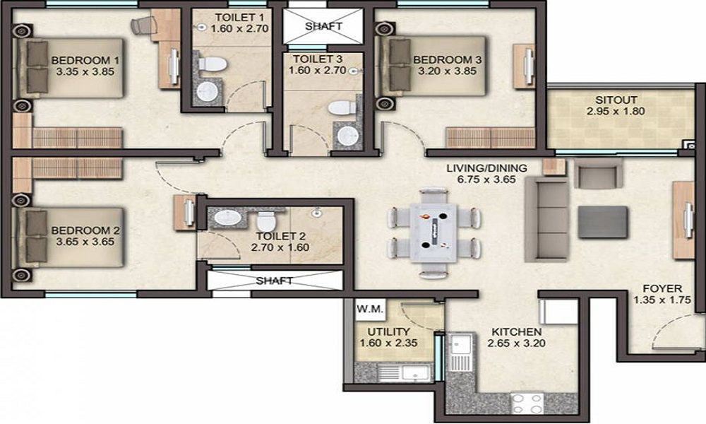 Sobha Avenue Floor Plan