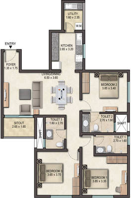 Sobha Avenue Floor Plan