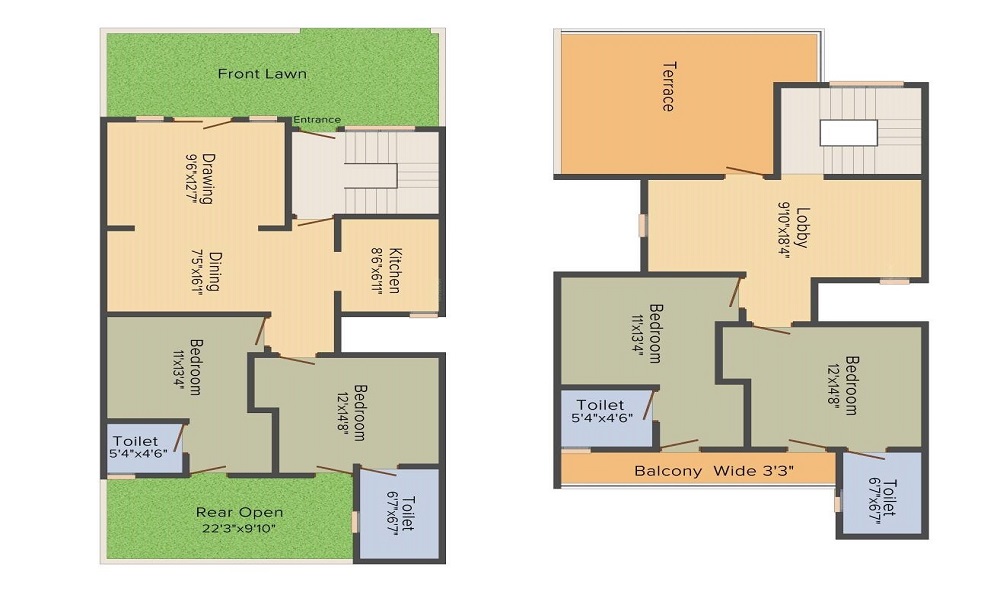 Aditya GZB Luxurious Villas Floor Plan