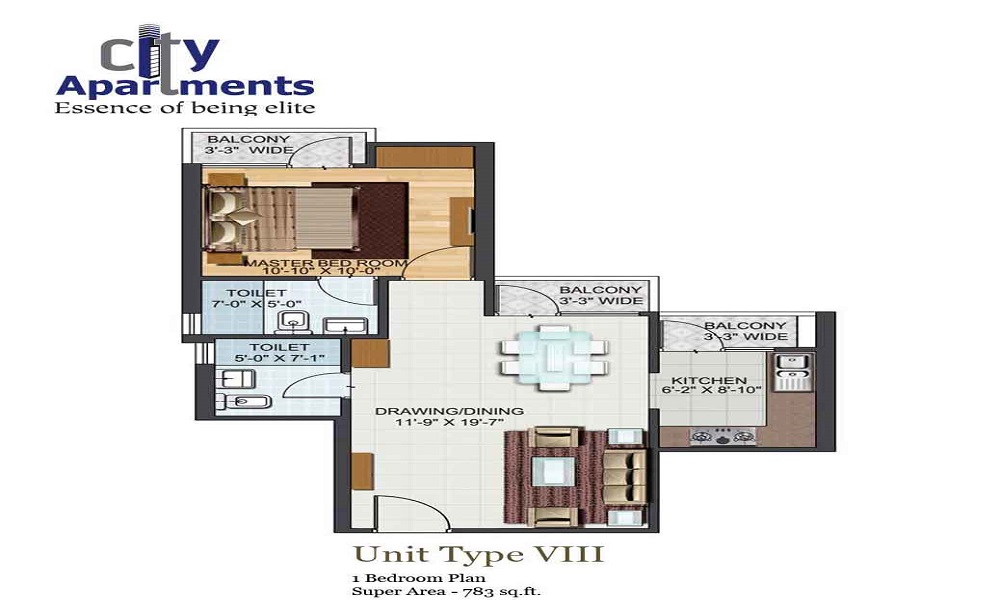 Aditya GZB City Apartments Floor Plan