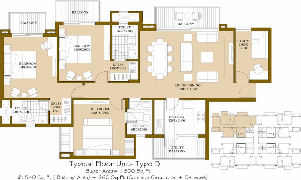 ATS Rhapsody Floor Plan