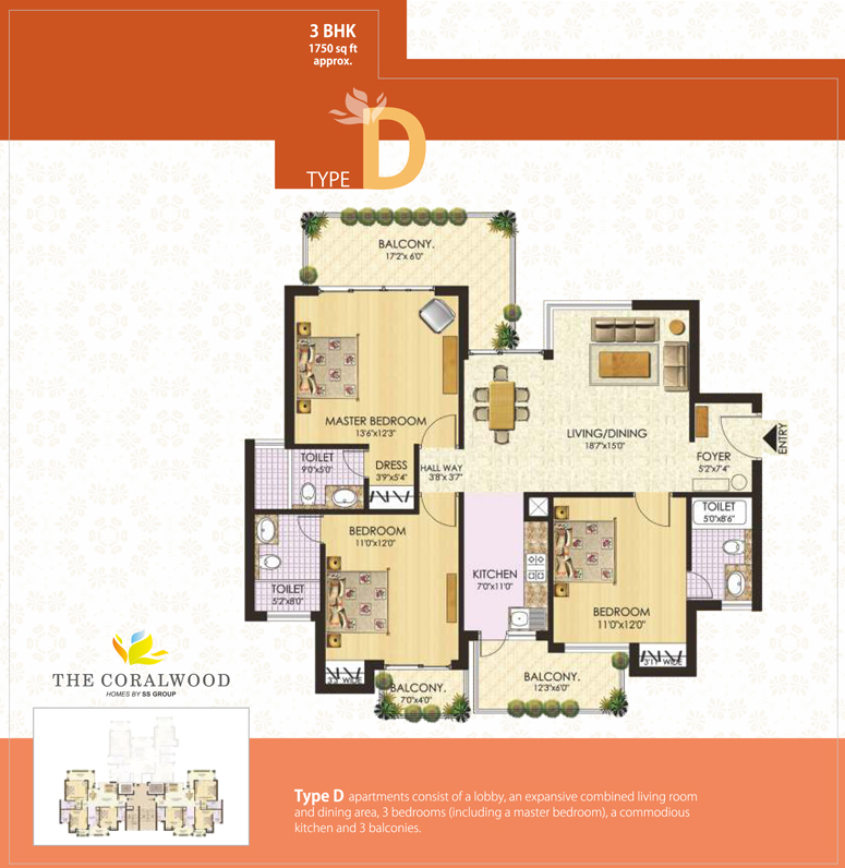 S S The Coralwood Floor Plan