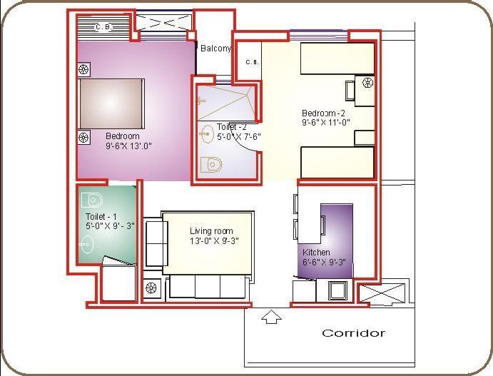 Imperia H2O Residency Floor Plan