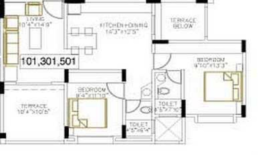 BU Bhandari Everglad Floor Plan
