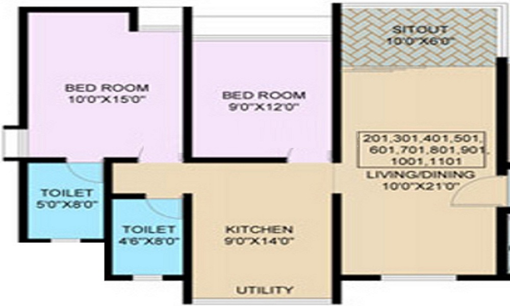 Nanded Madhuvanti Floor Plan