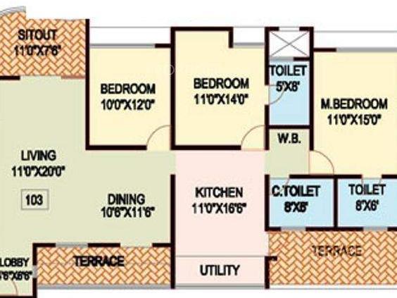 Nanded Shubh Kalyan Floor Plan