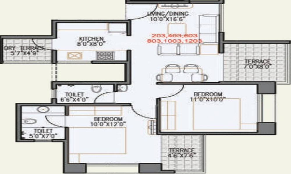 AG West One Floor Plan